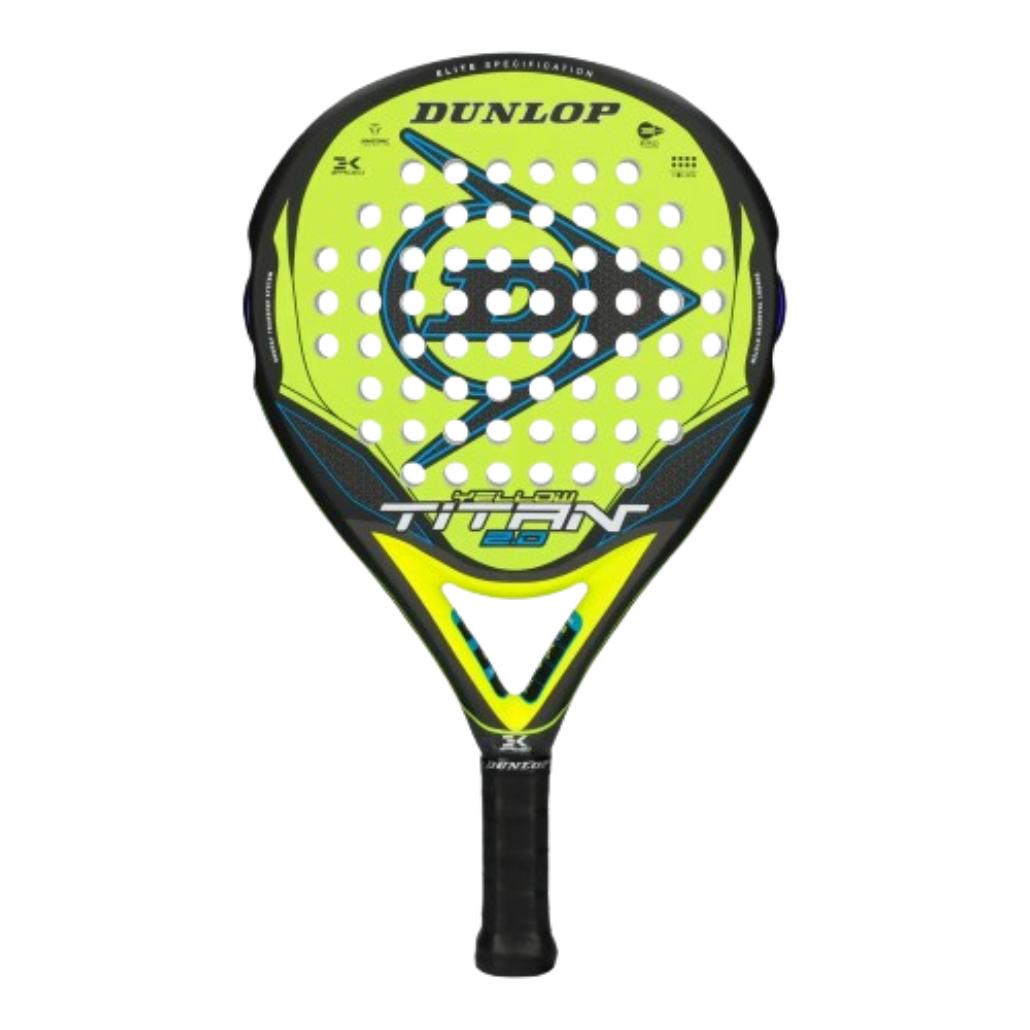 Dunlop Titan 2.0 Yellow Blue 2025 professional padel racket