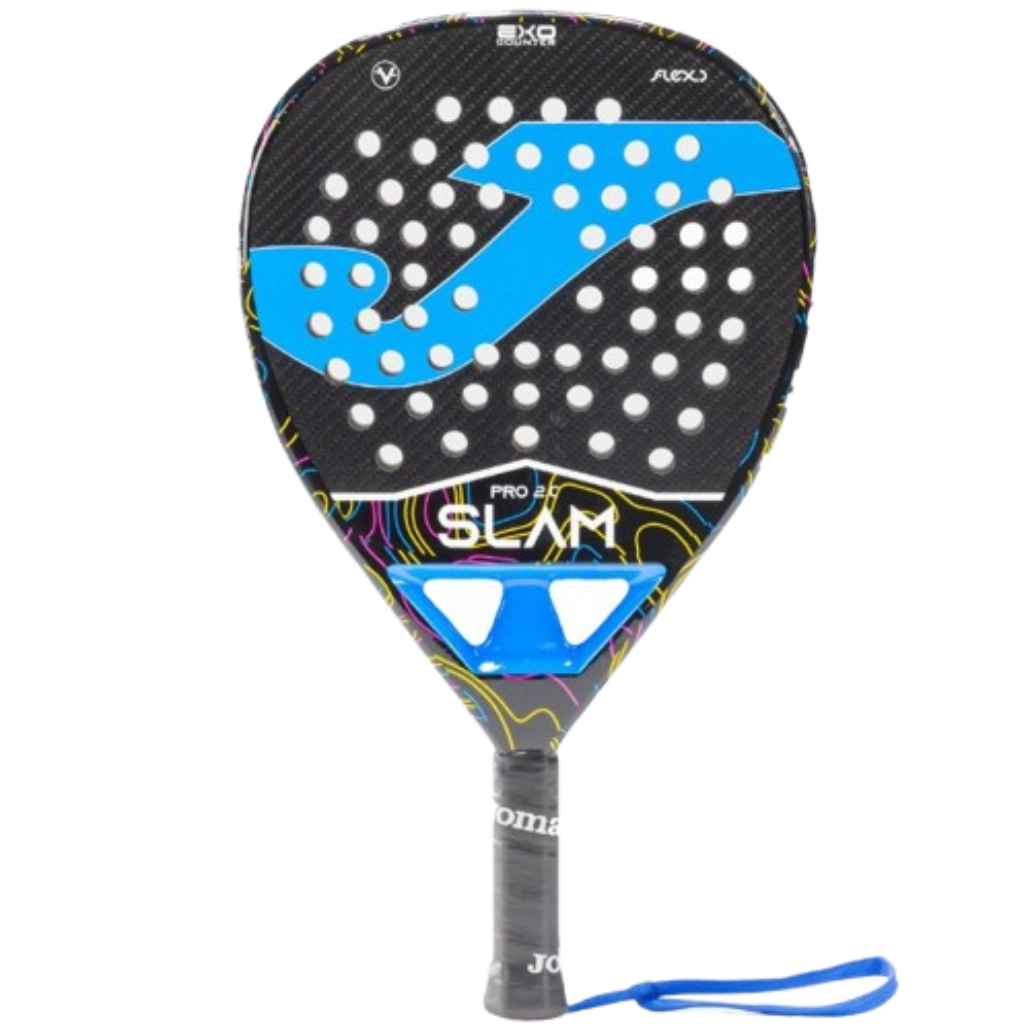 Joma Slam Pro 2.0 Black and Turquoise 2024 professional padel racket