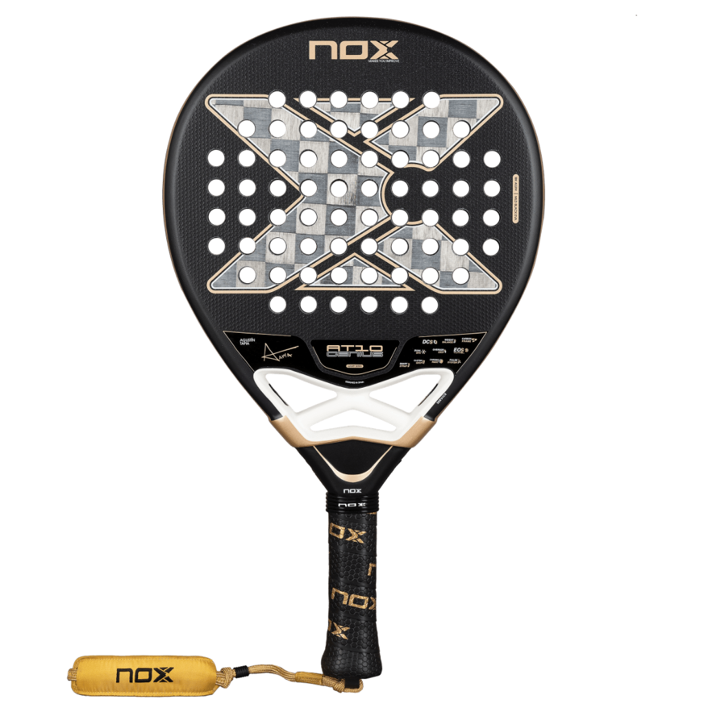 Nox At10 Luxury Genius 18k Alum by Agustín Tapia 2026 professional padel racket